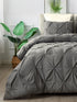Marquis Luxurious Pinch Pleated All-Season Comforter With  Pillow Shams